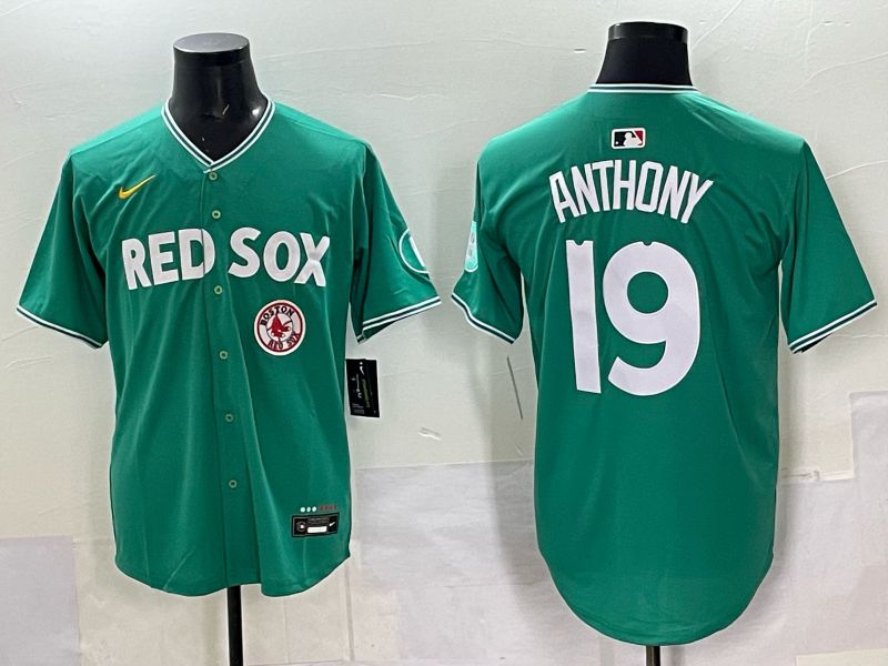 Men 2025 Boston Red Sox #19 Anthony Drak Green Joint Name Nike MLB Jersey 036